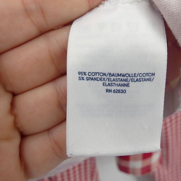 Lands' End x Draper James Two Piece Pajama Set Size M 10-12 Red Plaid Long Slv - Picture 5 of 10